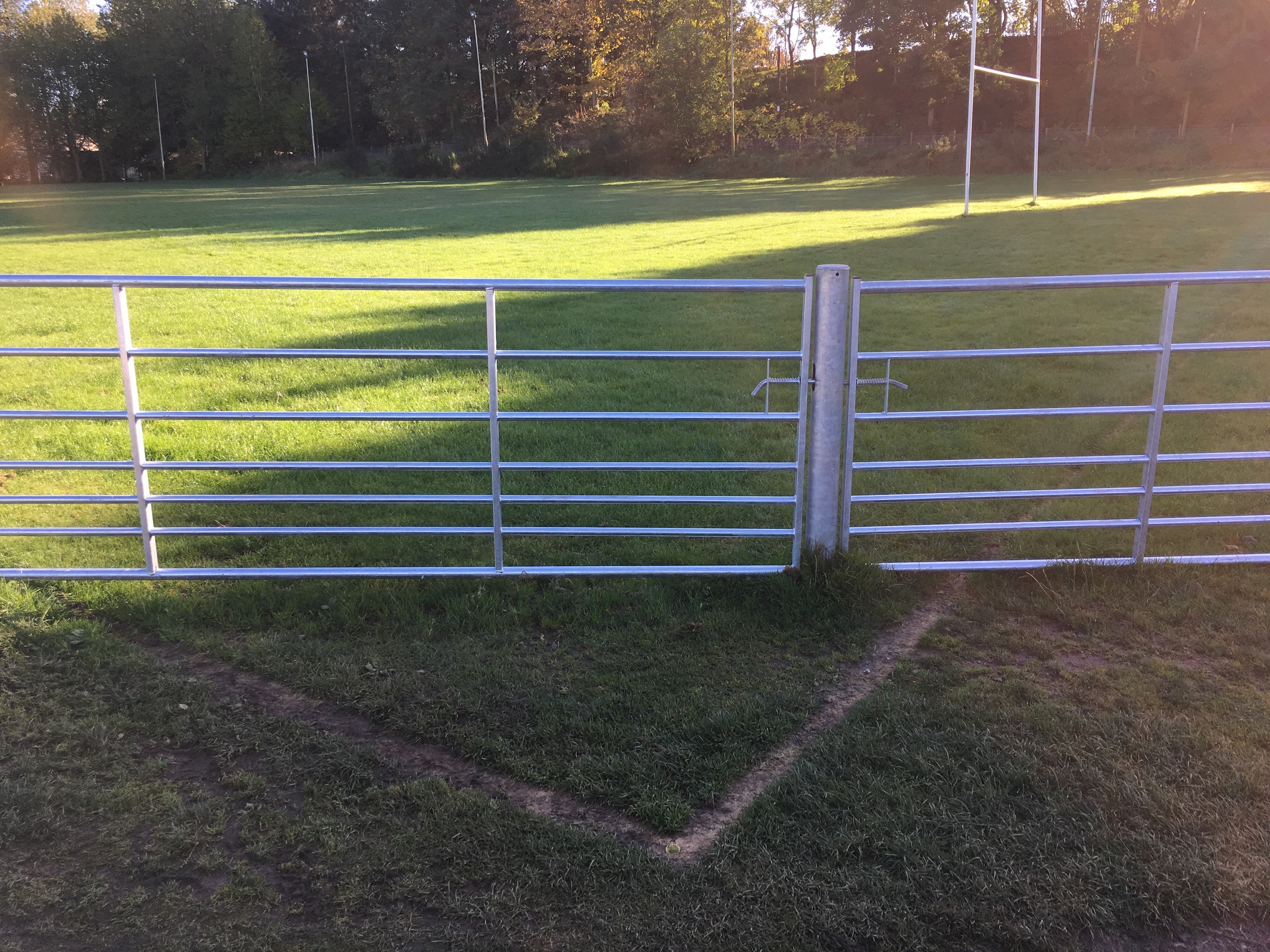 Last line of de-fence: Gate on rugby pitch no barrier to play - The Courier