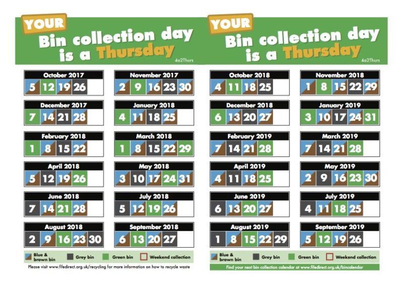 Probe as bin calendar cockup causes confusion in north east Fife The