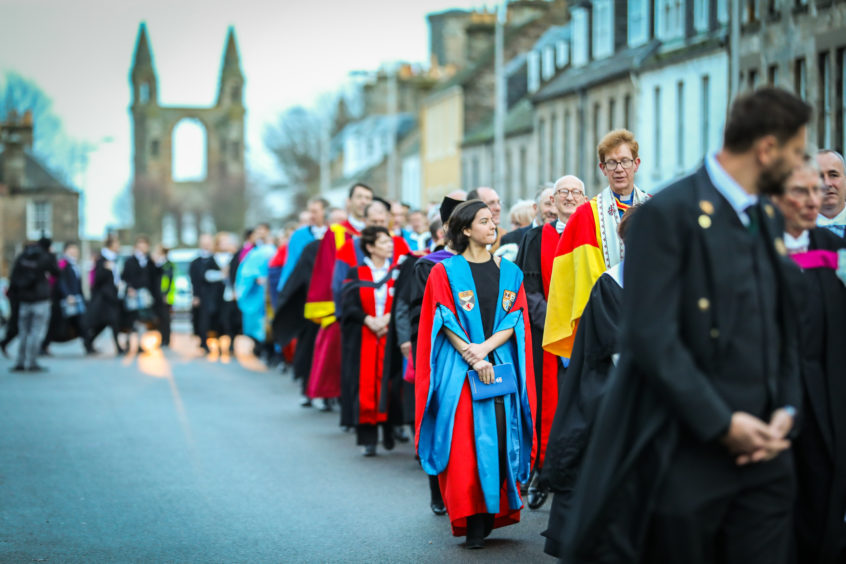 In Pictures St Andrews University Students Celebrate