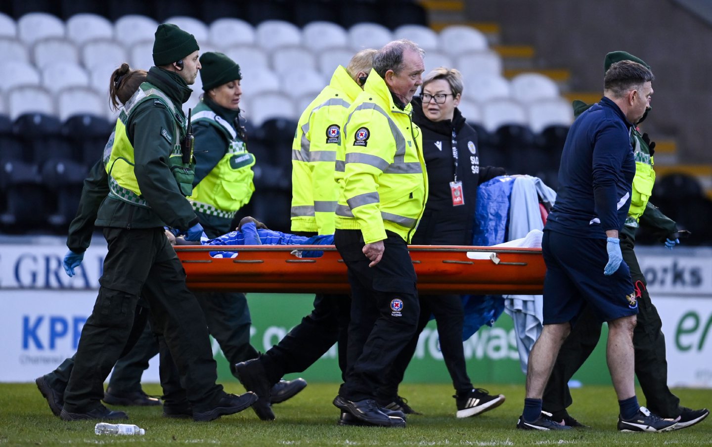 St Johnstone striker Adama Sidibeh ‘appears to be OK’ after collapsing following St Mirren game, Craig Levein reveals
