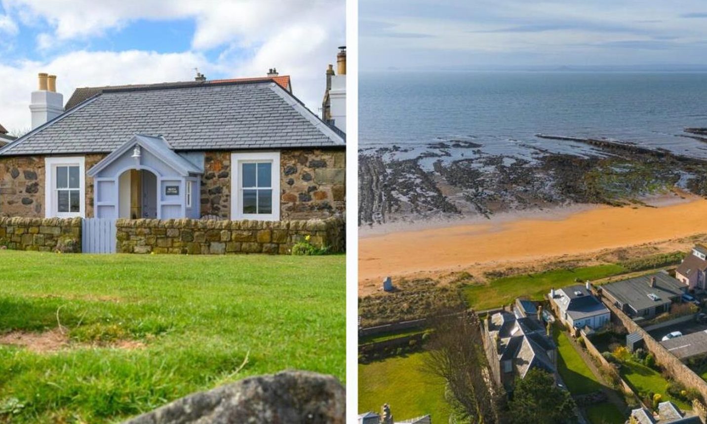 Cosy cottage on Fife seafront hits market for £850k